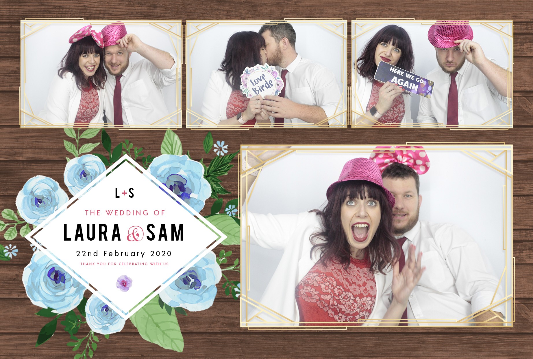 Laura and Sam's Wedding | View more photos from the event at gallery.myphotoboothexperience.co.uk/u/MyPhotoBoothExperienceLtd/Laura-and-Sams-Wedding
